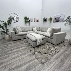 Cream Sectional Cloud Couch - Free Delivery 