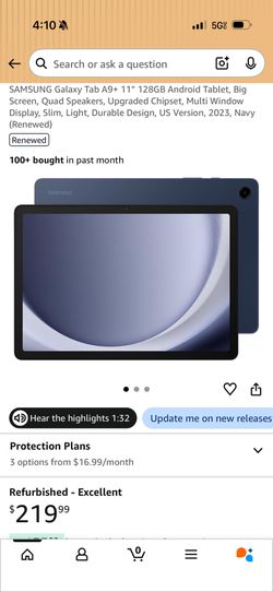 SAMSUNG Galaxy Tab A9+ 11"