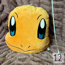 Pokemon Charmander Plush Orange Stuffed Animal Dragon Pillow NWT