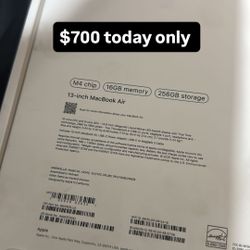 MacBook Air (M4 chip) New Sealed