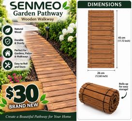 Senmeo Garden Pathway Wooden Walkway