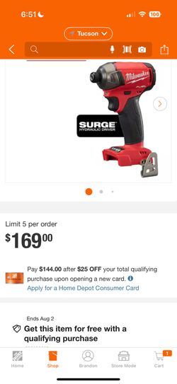 Milwaukee Surge Impact Driver BRAND NEW NEVER USED