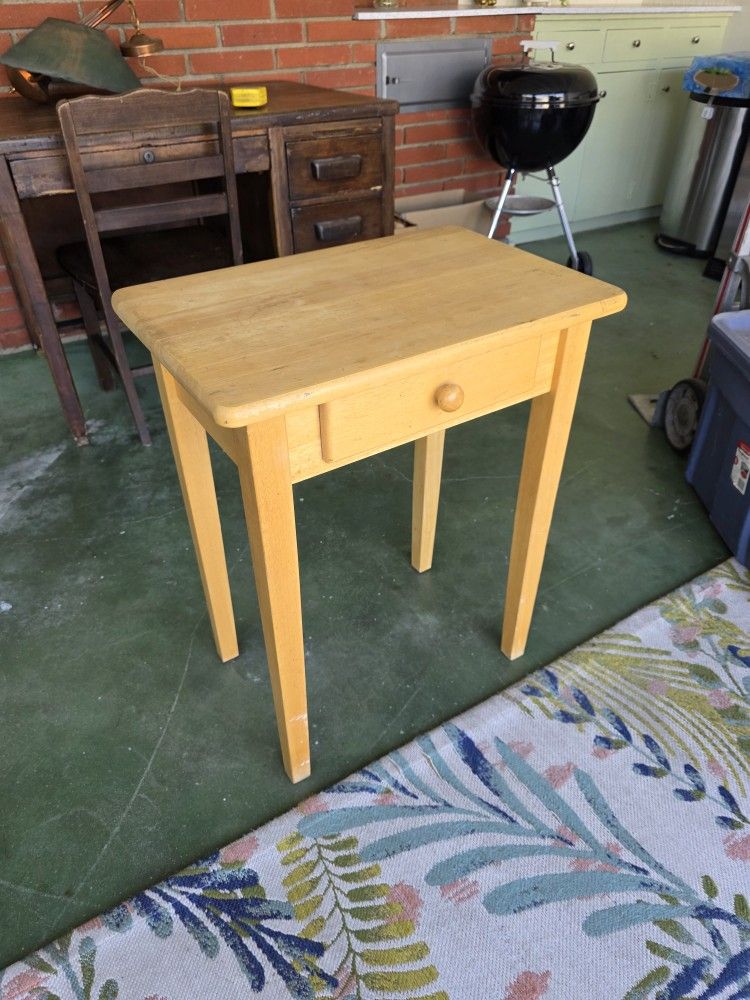 Wood Side Table