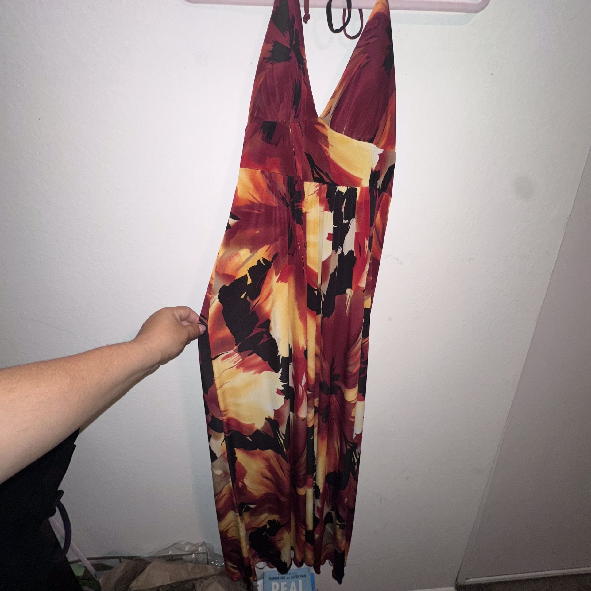 Y2K Women’s dress Intermission Size 8 Halter Sundress Maxi Long