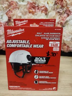 Milwaukee
BOLT Earmuffs with Noise Reduction Rating of 24 dB