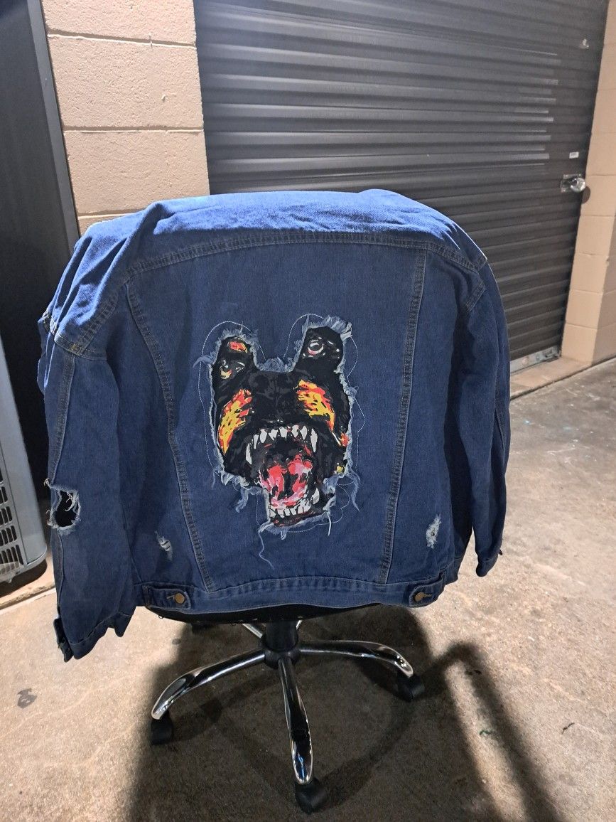 Denim jacket cheap rottweiler