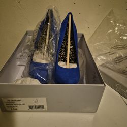 Blue suede shoes women's