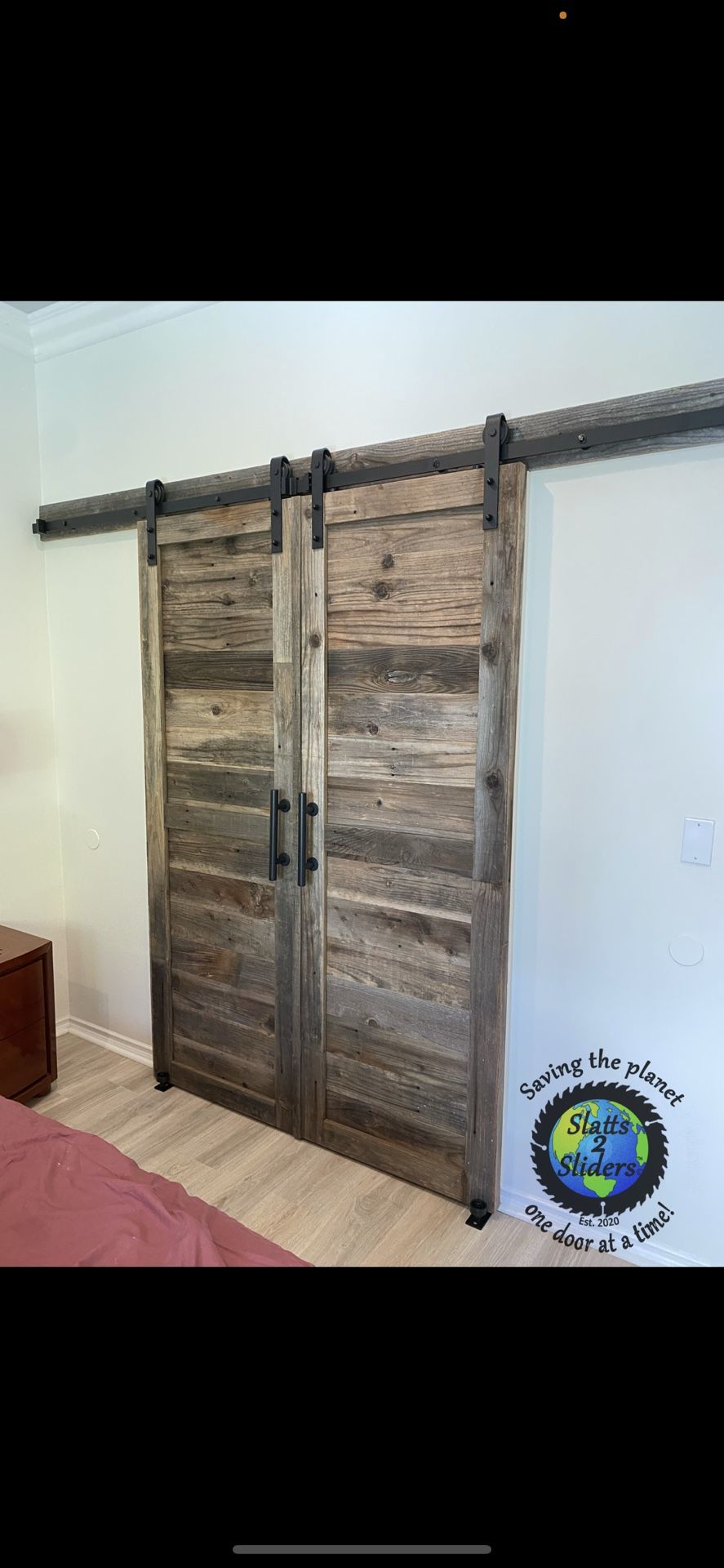 Custom Handmade Reclaimed Wood Barn Door
