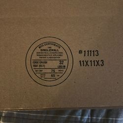 11x11x3 Flat Corrugated Boxes 