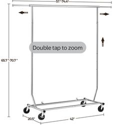 Rolling Clothes Rack