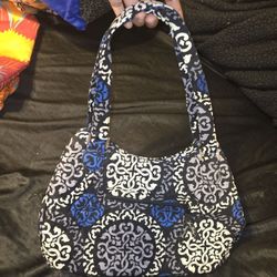 Blue, Black, White, And Gray Bag 