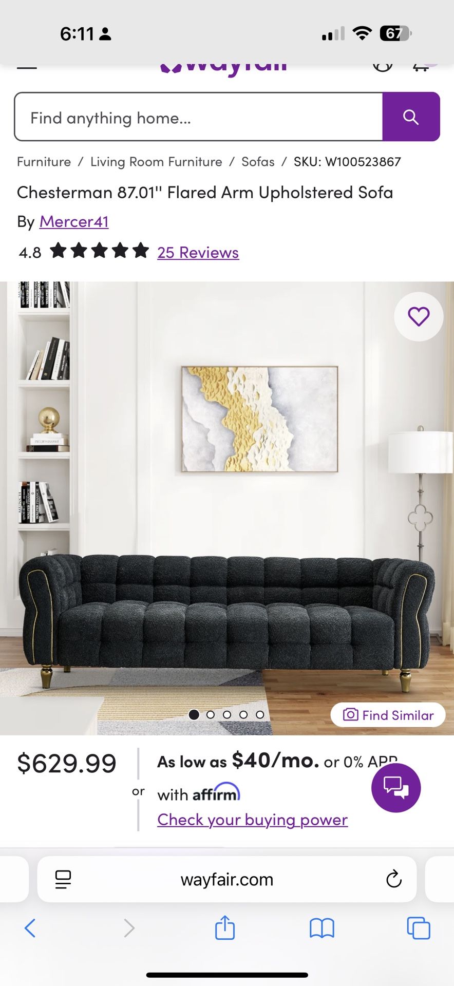 Gray Sofa