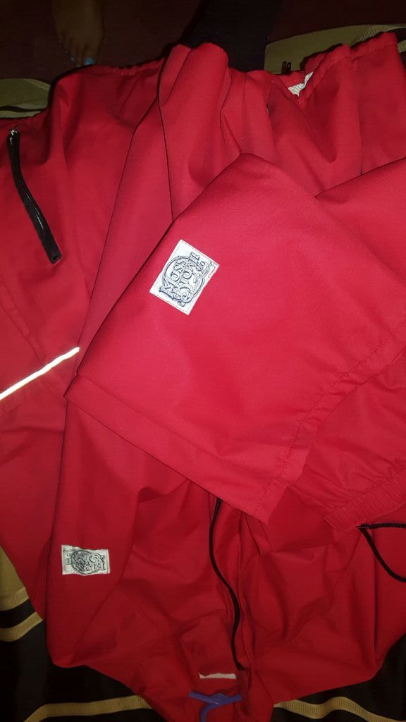 Moss Brown Red Sweatsuit Size XXL