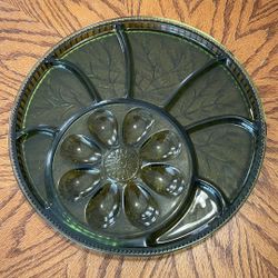 Vintage Glass Serving Tray