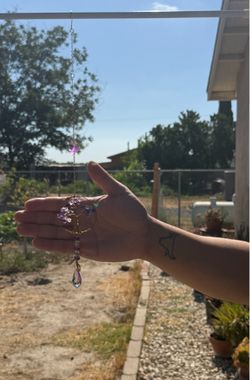 Purple tree sun catcher