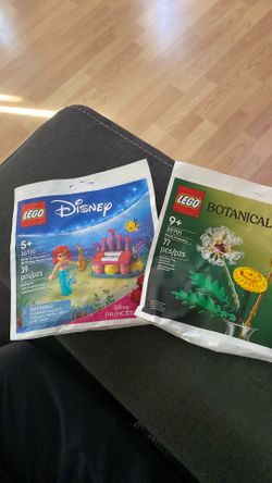 Lego field flowers and Disney princesss Ariel