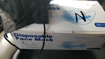 Mascarilla NEGRAS desechables...{contact info removed}