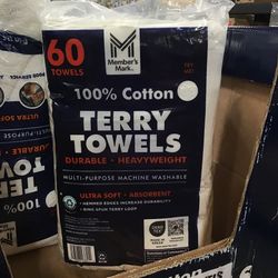 Cotton Terry Towels 60pk