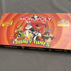 Monopoly Looney Tunes Limited Collector's Edition Pewter Tokens Board Game 2003