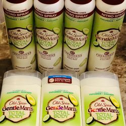 7 Old Spice TOTAL BODY Gentleman’s Spray & Deodorants Bundle **NEW**