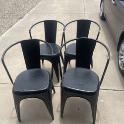 4 Industrial Chairs 