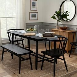 Black Shaker Dining Table and Chairs - Hearth & Hand with Magnolia