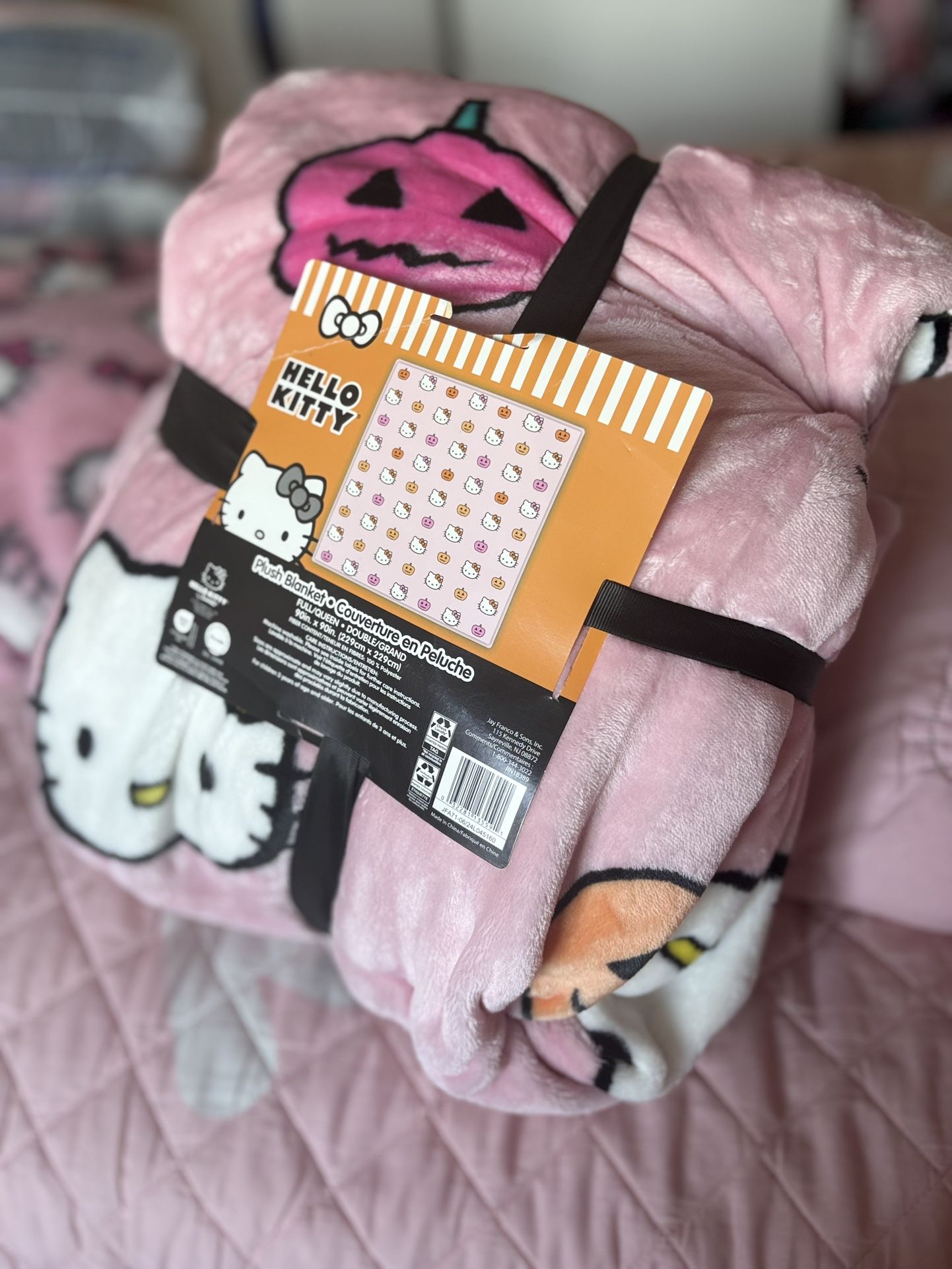 Brand New Pink Halloween Hello Kitty FULL/QUEEN