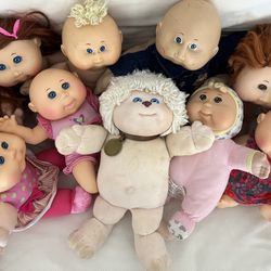 Cabbage Patch Kids Vintage Lot Of 9