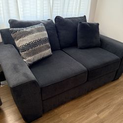 Dark Navy Love Seat