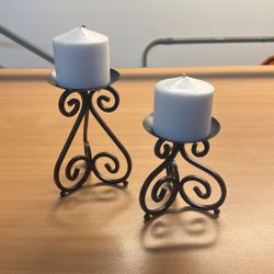 Candle Holder And Candles 