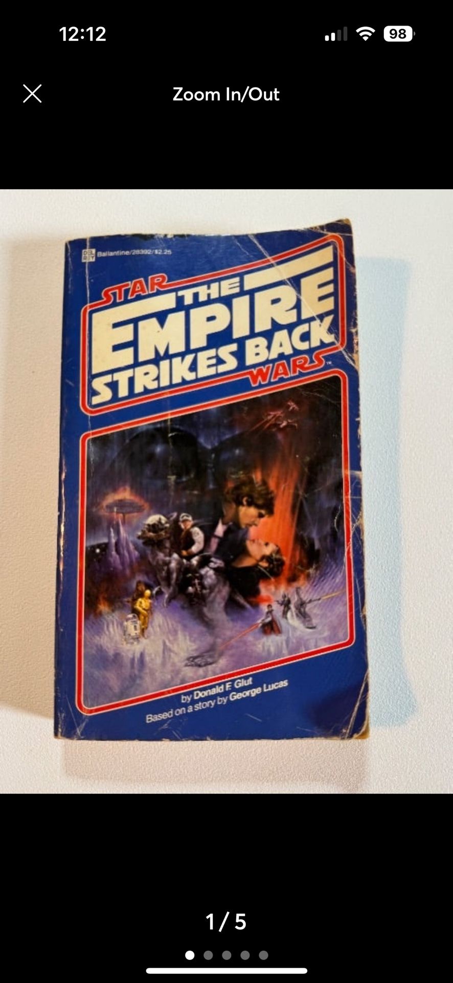 The Empire Strikes Back: Star Wars 1980 Original,1st Edition Vintage Paperback