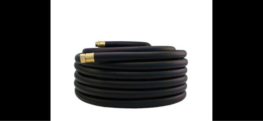 Black Rubber Garden Hose with Brass Fittings