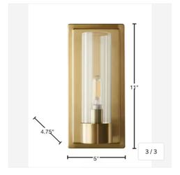 Wall sconces brush gold