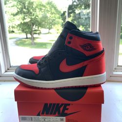 Jordan 1 Bred Satin Size 8W