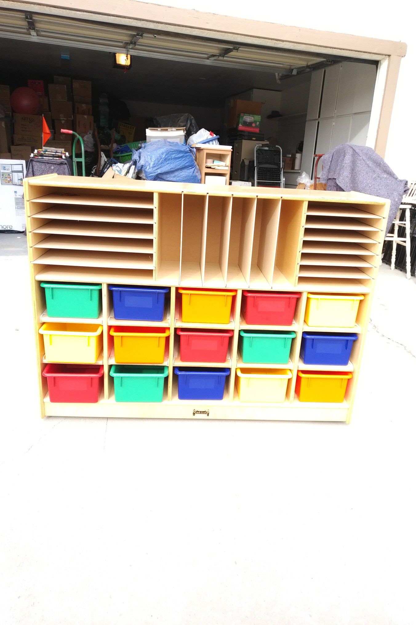 Jonti-craft Wooden Storage compartments and cubbies organizationer