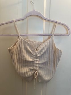 Cream Crop Top