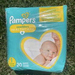Pampers Swaddlers Size 1 Diapers (20 Count)