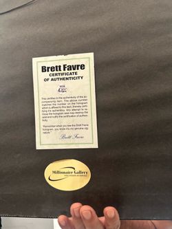 Brett Favre  signed pic