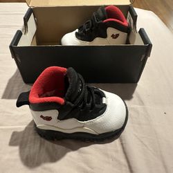 Jordan 10 Brand New (Red, White, Black) 3c