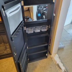 Hanging Mirror Storage Cabinet W/ Key Lock