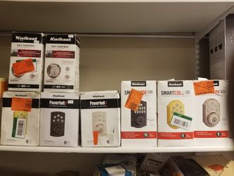 Power bolt and kewikset key pad door locks
