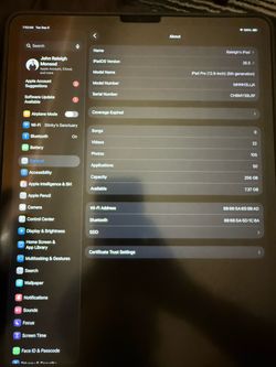 iPad Pro 12.9 Inch 5th Generation 256gb