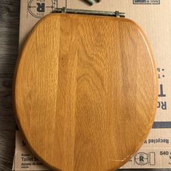Real Wood Vintage Wooden Toilet Seat Cover