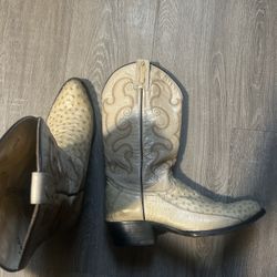 El General Boots, Ostrich Skin (Authentic)