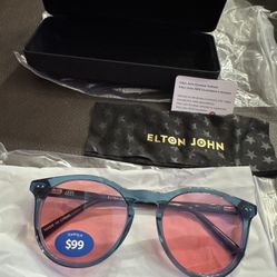 Elton John brand sunglasses with a price tag starting at $139.