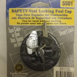 CST Safety-Vent Locking Fuel Cap 5501 Smart Lock with 2 Keys, NEW-Last ONE
