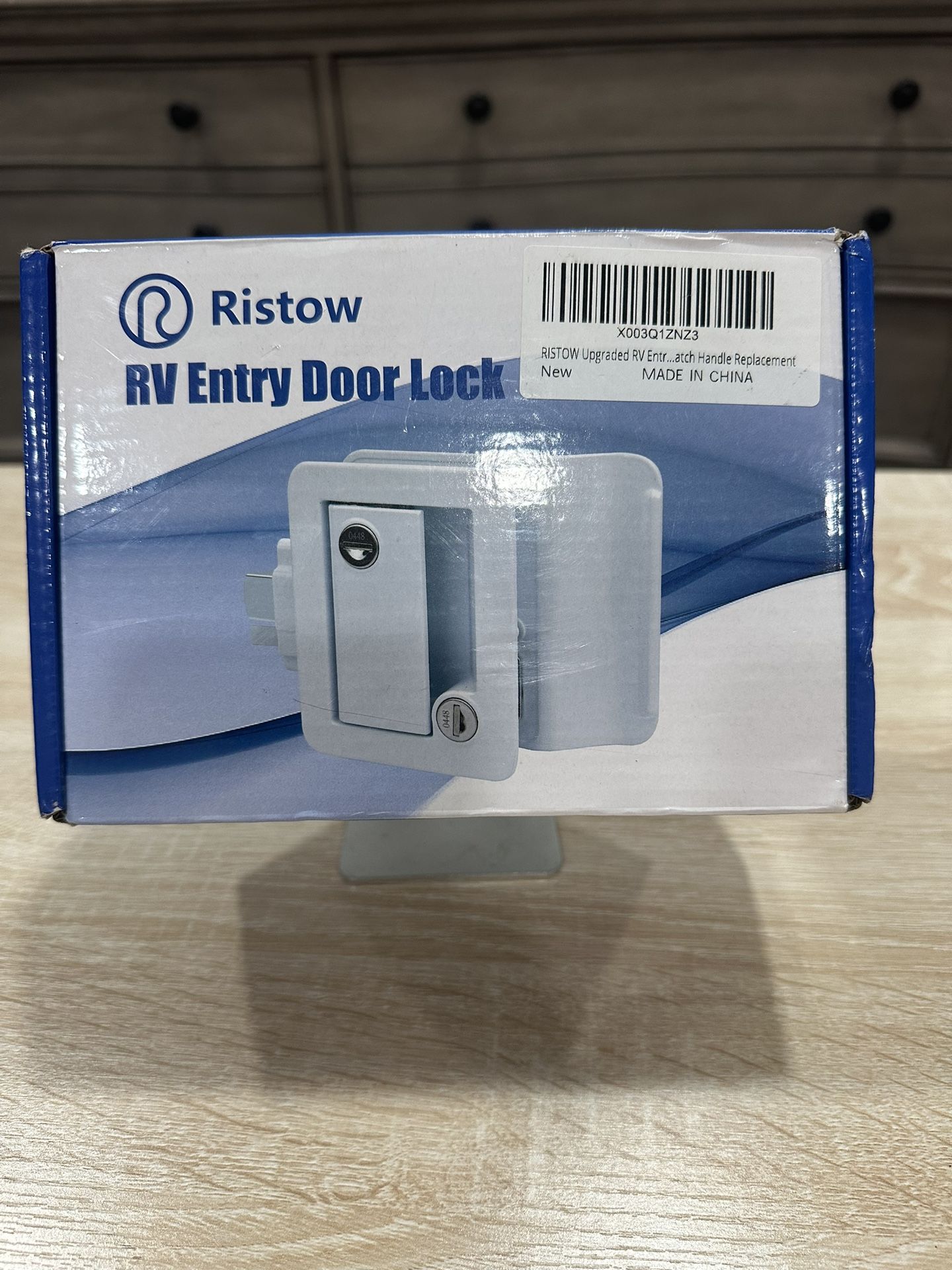 RV Entry Door Lock RL001 Black, Key Lock for Camper, Travel Trailer