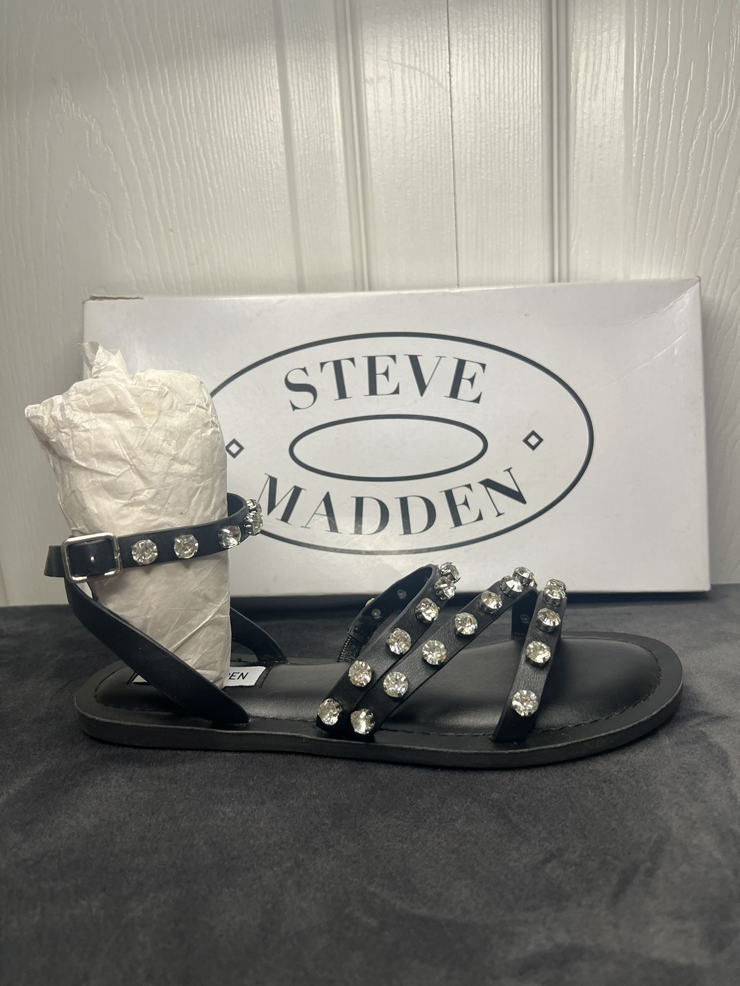 Steve Madden Aero Sandals Black - Brand New