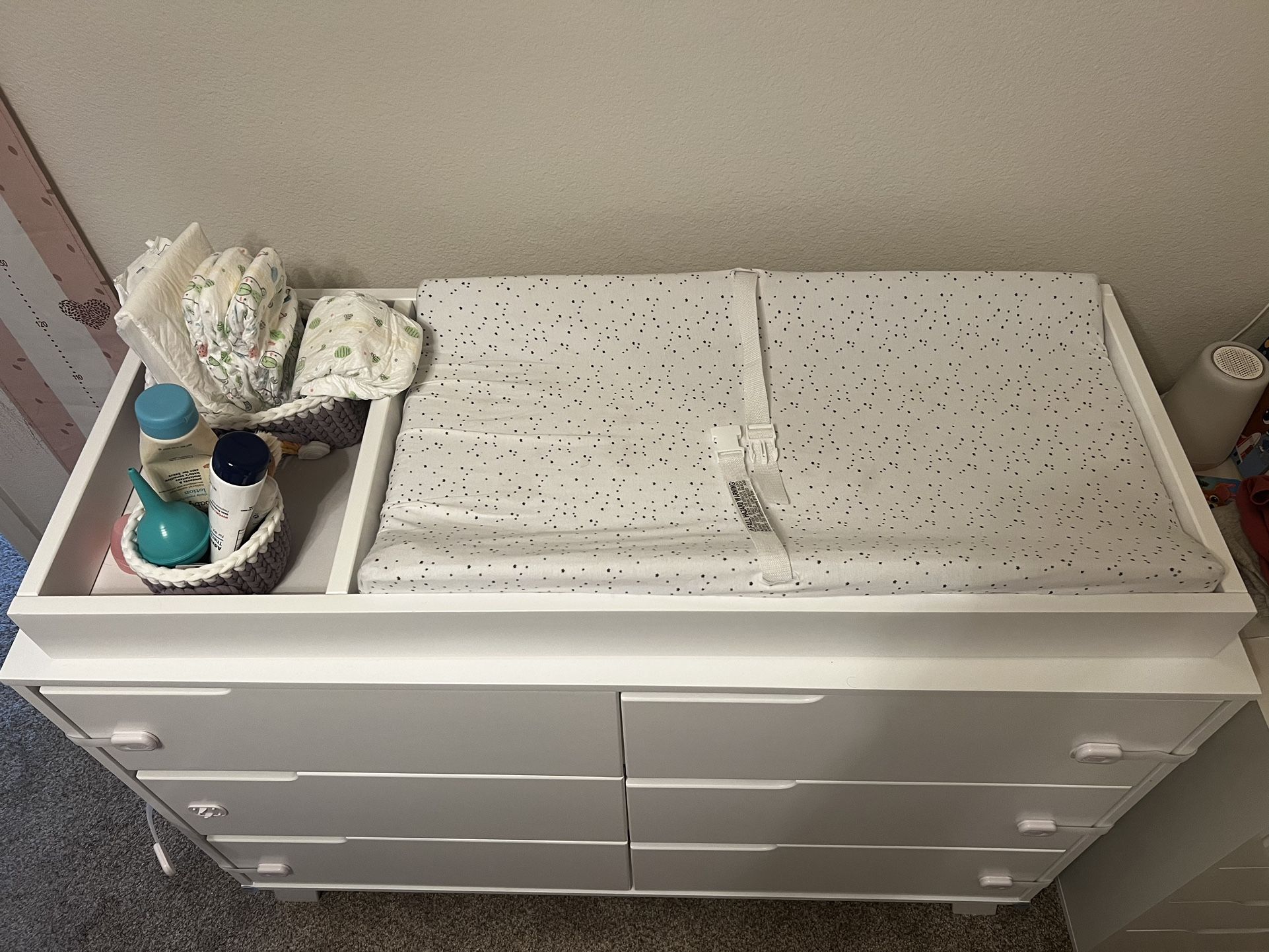 Changing Table Topper, Changing Pad, and Changing Pad Cover