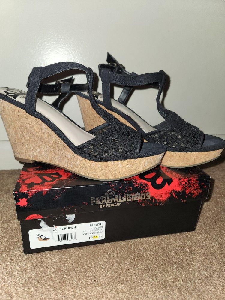 Fergie Wedges Worn Once